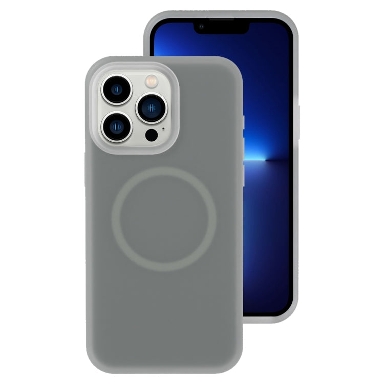 جراب هاتف مغناطيسي من السيليكون السائل الهلامي، مناسب لهاتف iPhone 13 Pro Max، وiPhone 13 Pro، وiPhone 13، وiPhone 12