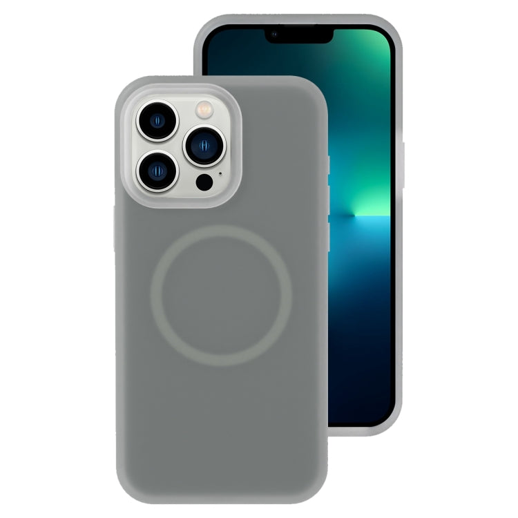 جراب هاتف مغناطيسي من السيليكون السائل الهلامي، مناسب لهاتف iPhone 13 Pro Max، وiPhone 13 Pro، وiPhone 13، وiPhone 12