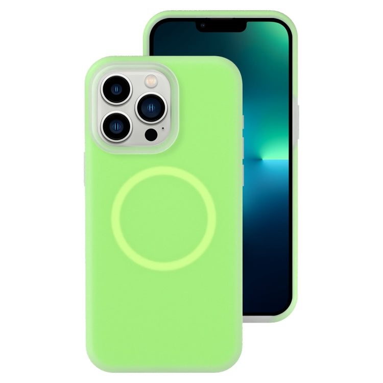 جراب هاتف مغناطيسي من السيليكون السائل الهلامي، مناسب لهاتف iPhone 13 Pro Max، وiPhone 13 Pro، وiPhone 13، وiPhone 12