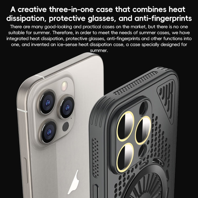 جراب هاتف مجوف مقاوم للصدمات ومُبرّد بتقنية MagSafe، مناسب لأجهزة iPhone 13 Pro Max، وiPhone 13 Pro، وiPhone 13، وiPhone 12، وiPhone 12 Pro Max، وiPhone 12 Pro