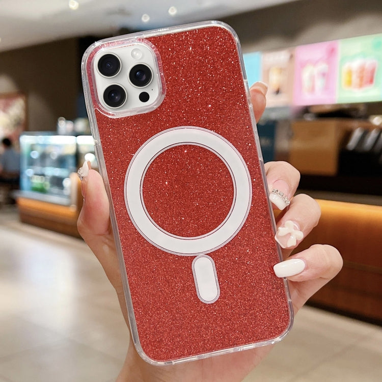 Acrylic Transparent Glitter MagSafe Phone Case, For iPhone 15 Pro, For iPhone 15 Plus, For iPhone 15, For iPhone 14 Plus, For iPhone 14, For iPhone 14 Pro