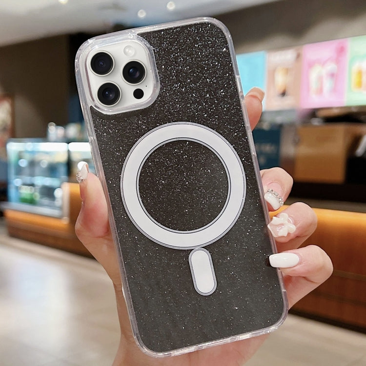 Acrylic Transparent Glitter MagSafe Phone Case, For iPhone 15 Pro, For iPhone 15 Plus, For iPhone 15, For iPhone 14 Plus, For iPhone 14, For iPhone 14 Pro