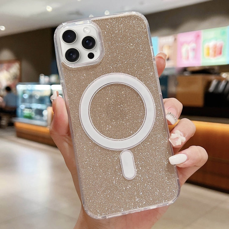 Acrylic Transparent Glitter MagSafe Phone Case, For iPhone 15 Pro, For iPhone 15 Plus, For iPhone 15, For iPhone 14 Plus, For iPhone 14, For iPhone 14 Pro