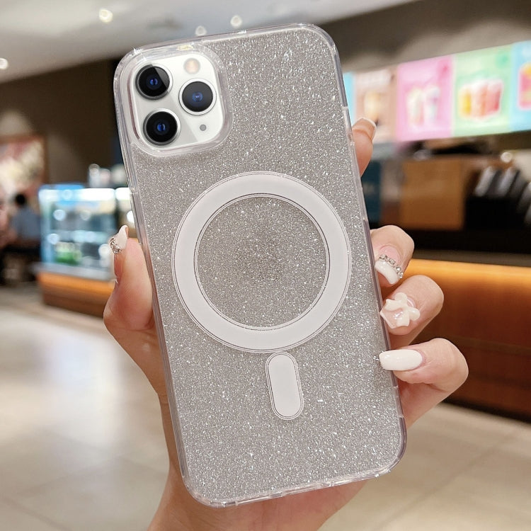 Acrylic Transparent Glitter MagSafe Phone Case, For iPhone 12 Pro Max, For iPhone 11 Pro Max, For iPhone 11, For iPhone 11 Pro, For iPhone XS / X, For iPhone XR