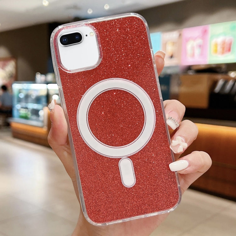 Acrylic Transparent Glitter MagSafe Phone Case, For iPhone XS Max, For iPhone 8 Plus / 7 Plus