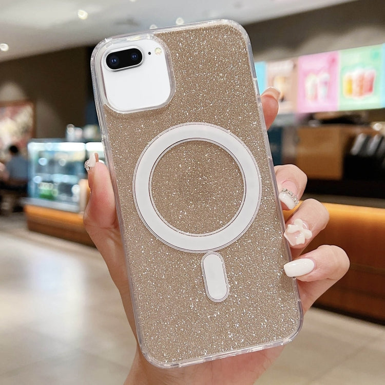 Acrylic Transparent Glitter MagSafe Phone Case, For iPhone XS Max, For iPhone 8 Plus / 7 Plus