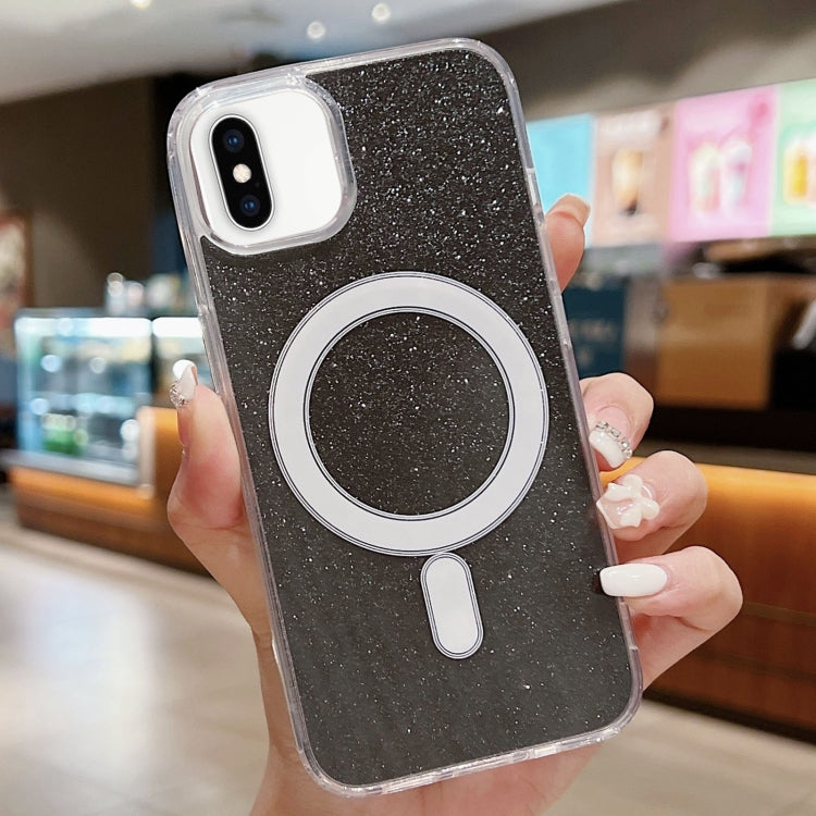 Acrylic Transparent Glitter MagSafe Phone Case, For iPhone 12 Pro Max, For iPhone 11 Pro Max, For iPhone 11, For iPhone 11 Pro, For iPhone XS / X, For iPhone XR