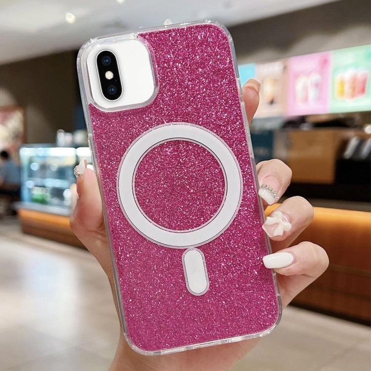Acrylic Transparent Glitter MagSafe Phone Case, For iPhone 12 Pro Max, For iPhone 11 Pro Max, For iPhone 11, For iPhone 11 Pro, For iPhone XS / X, For iPhone XR