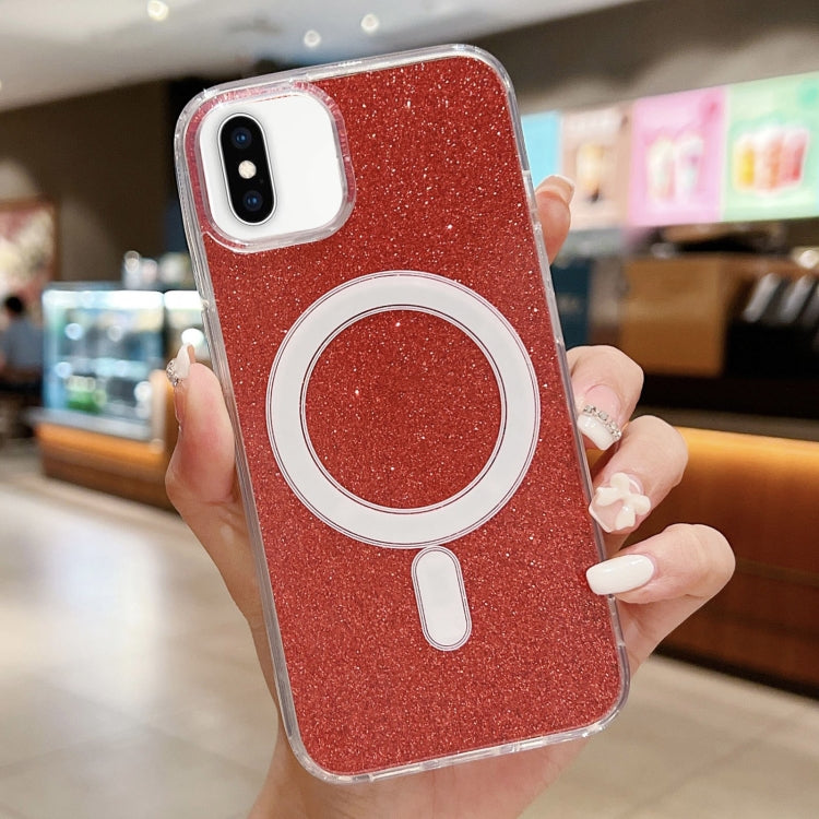 Acrylic Transparent Glitter MagSafe Phone Case, For iPhone XS Max, For iPhone 8 Plus / 7 Plus