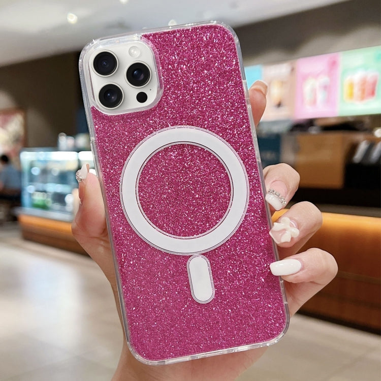 Acrylic Transparent Glitter MagSafe Phone Case, For iPhone 16e, For iPhone 16 Pro Max, For iPhone 16 Pro, For iPhone 16 Plus, For iPhone 16, For iPhone 15 Pro Max