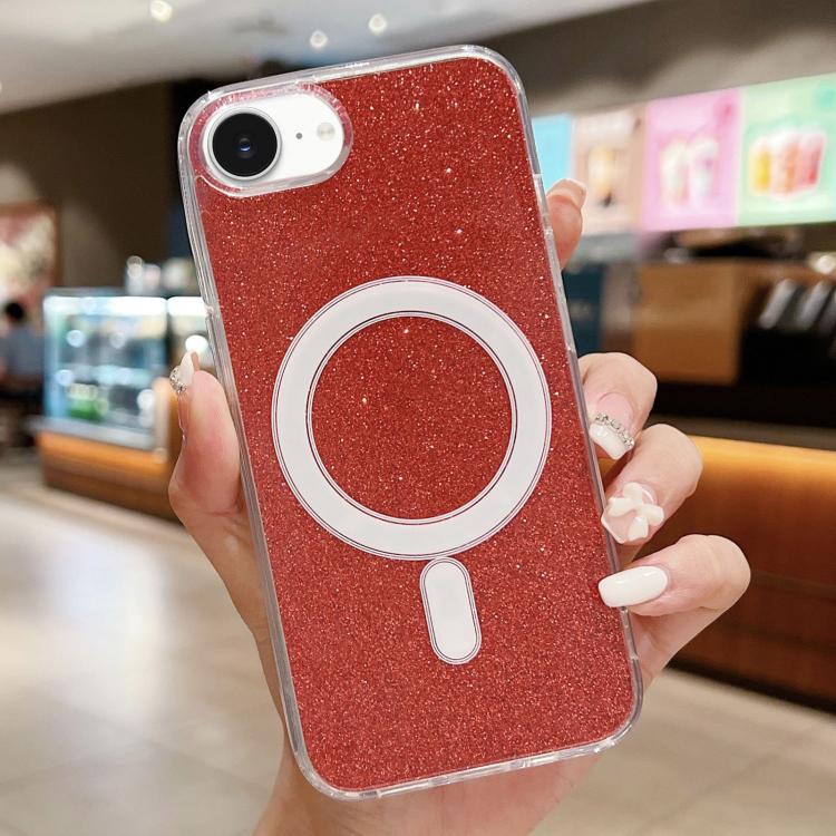 Acrylic Transparent Glitter MagSafe Phone Case, For iPhone 16e, For iPhone 16 Pro Max, For iPhone 16 Pro, For iPhone 16 Plus, For iPhone 16, For iPhone 15 Pro Max