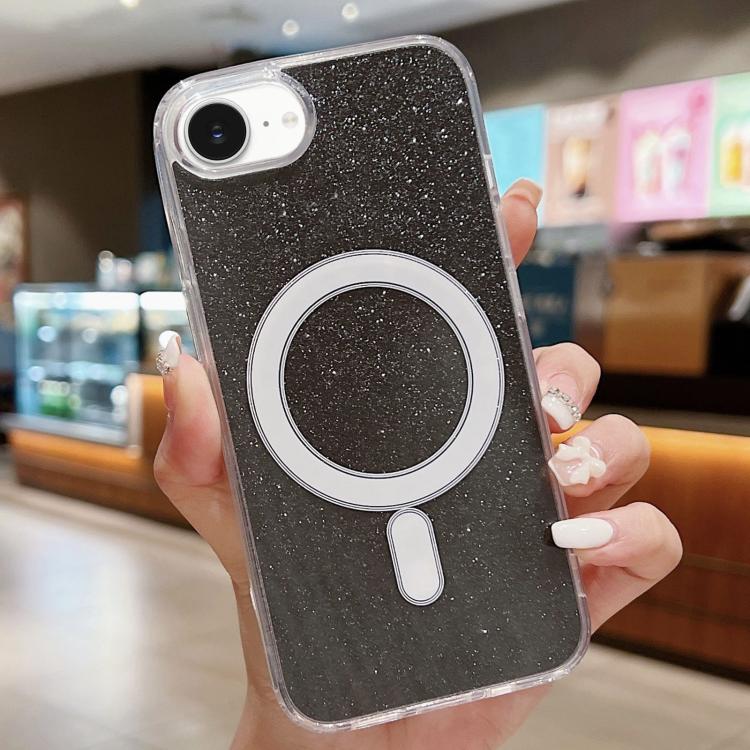 Acrylic Transparent Glitter MagSafe Phone Case, For iPhone 16e, For iPhone 16 Pro Max, For iPhone 16 Pro, For iPhone 16 Plus, For iPhone 16, For iPhone 15 Pro Max