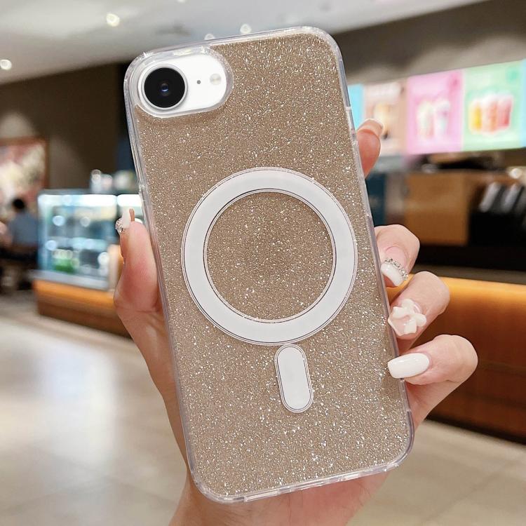 Acrylic Transparent Glitter MagSafe Phone Case, For iPhone 16e, For iPhone 16 Pro Max, For iPhone 16 Pro, For iPhone 16 Plus, For iPhone 16, For iPhone 15 Pro Max