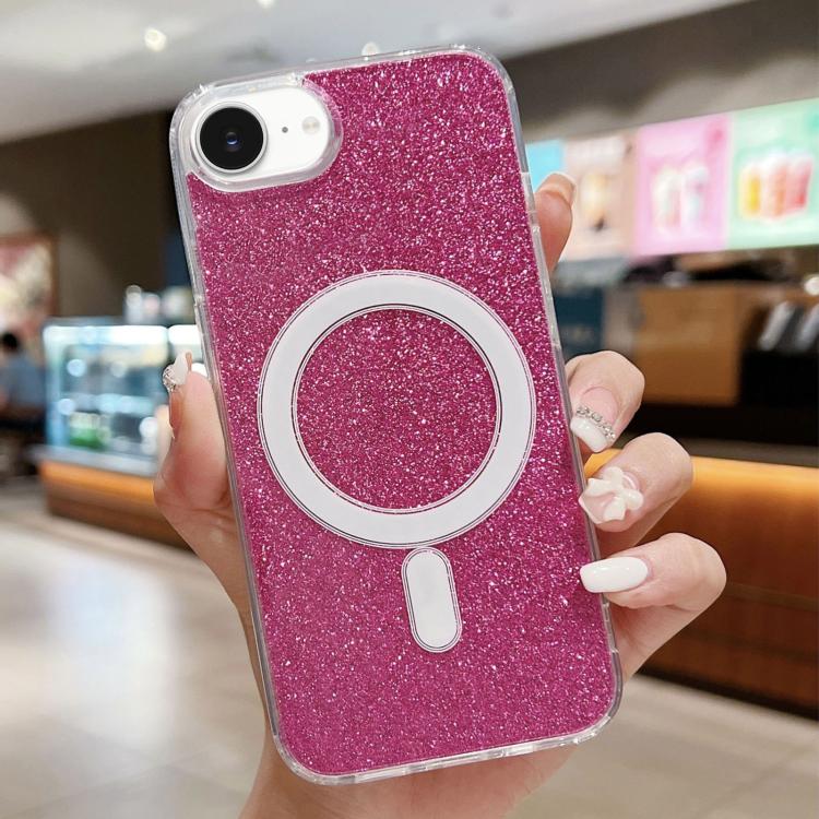 Acrylic Transparent Glitter MagSafe Phone Case, For iPhone 16e, For iPhone 16 Pro Max, For iPhone 16 Pro, For iPhone 16 Plus, For iPhone 16, For iPhone 15 Pro Max