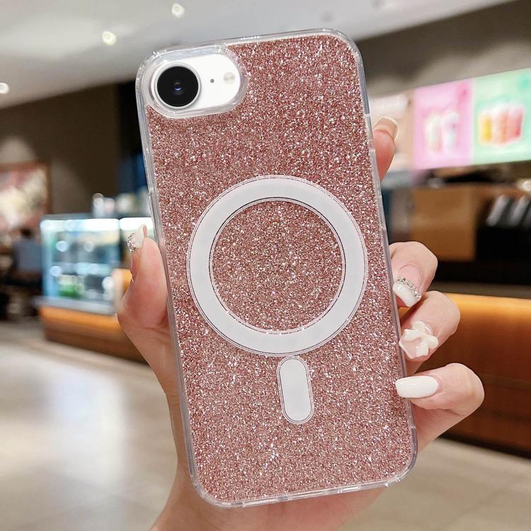 Acrylic Transparent Glitter MagSafe Phone Case, For iPhone 16e, For iPhone 16 Pro Max, For iPhone 16 Pro, For iPhone 16 Plus, For iPhone 16, For iPhone 15 Pro Max