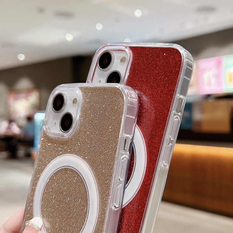 Acrylic Transparent Glitter MagSafe Phone Case, For iPhone 16e, For iPhone 16 Pro Max, For iPhone 16 Pro, For iPhone 16 Plus, For iPhone 16, For iPhone 15 Pro Max