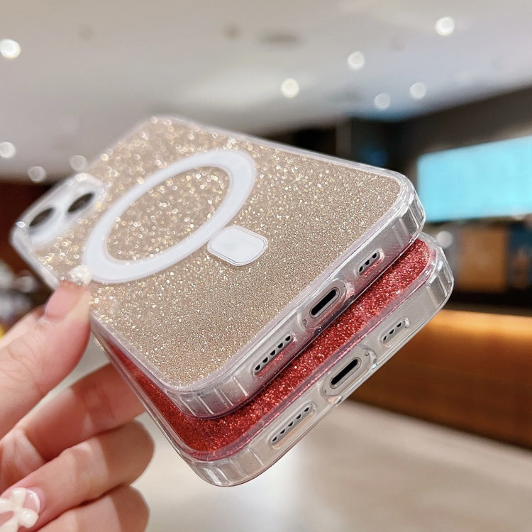 Acrylic Transparent Glitter MagSafe Phone Case, For iPhone 15 Pro, For iPhone 15 Plus, For iPhone 15, For iPhone 14 Plus, For iPhone 14, For iPhone 14 Pro