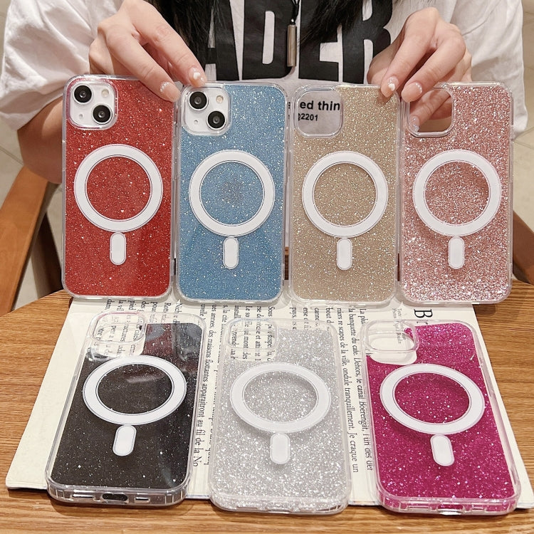 Acrylic Transparent Glitter MagSafe Phone Case, For iPhone 14 Pro Max, For iPhone SE 2022 / 2020 / 8 / 7, For iPhone 13 Pro Max, For iPhone 13 Pro, For iPhone 13, For iPhone 12 / 12 Pro