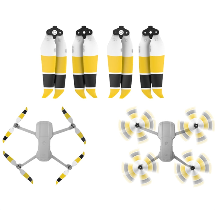زوجان من مراوح Sunnylife 7238F-3C لطائرة DJI Mavic Air 2 ثنائية الجوانب، ثنائية اللون، منخفضة الضوضاء، سريعة الفك