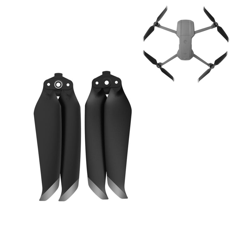Sunnylife 7238F-1 مراوح سريعة الفك منخفضة الضوضاء لطائرة DJI Mavic Air 2، لون ذهبي، لون فضي، زوجان
