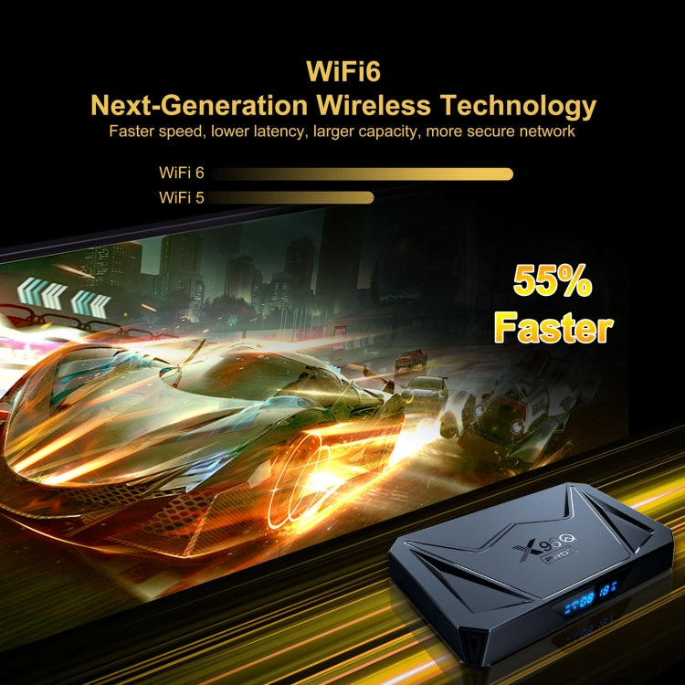 X96Q Pro+ Cortex-A55 Android 14 Octa-core CPU 4K HD Internet Set-top Box