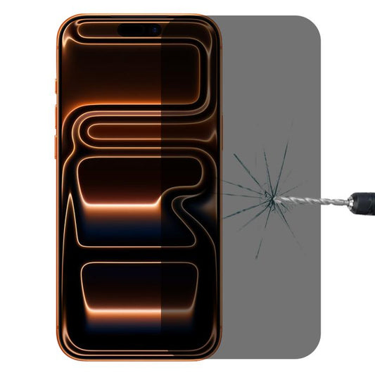 غشاء زجاجي مقوى عالي الشفافية بغطاء كامل مضاد للتجسس، مناسب لهاتف iPhone 16 Pro Max، وiPhone 16 Pro، وiPhone 16 Plus، وiPhone 16