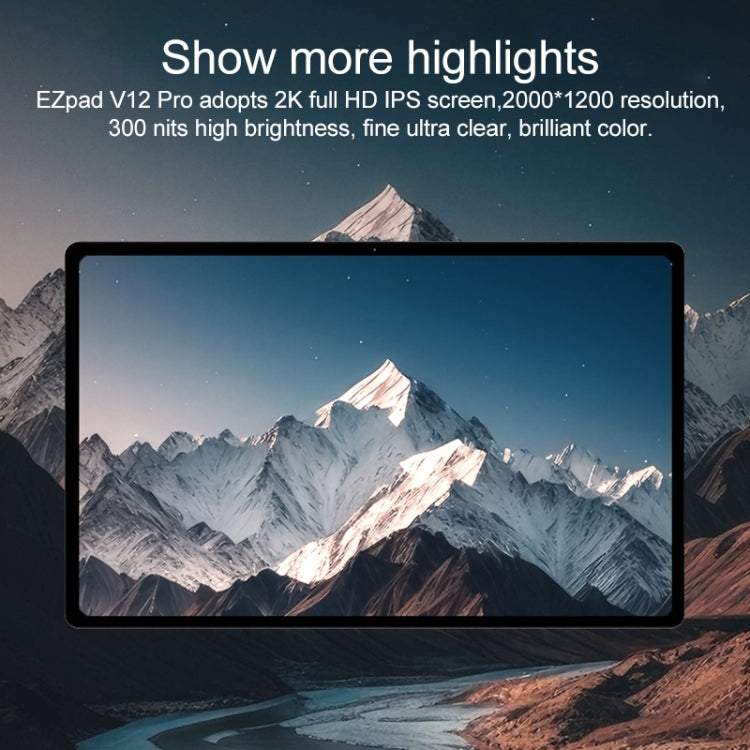Jumper EZpad V12 Pro Tablet PC, No Keyboard, 12 inch Windows 11 Home OS Intel Twin Lake N150 Quad Core