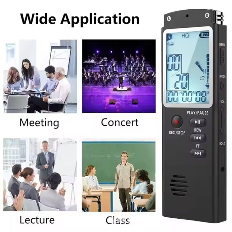 T60 Smart HD Noise Cancelling Voice Recorder MP3 Player