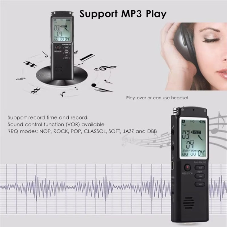 T60 Smart HD Noise Cancelling Voice Recorder MP3 Player