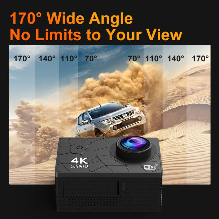 I5-361 2.0 inch IPS HD Screen Wide Angle 4K WiFi Action Camera