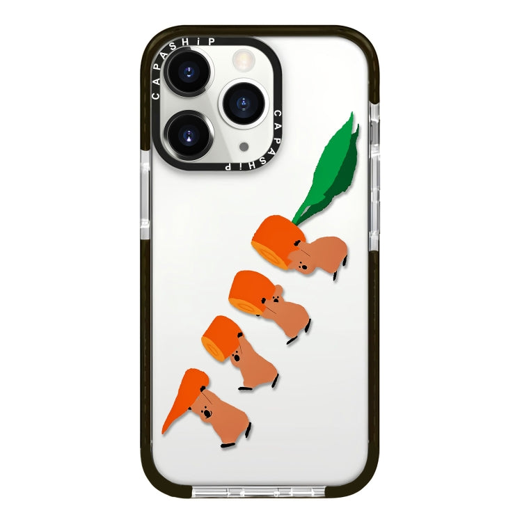 جراب هاتف بتغطية كاملة بنمط توضيحي بسيط، لهاتف iPhone 11 Pro