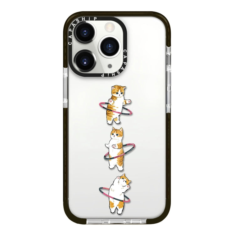 جراب هاتف بتغطية كاملة بنمط توضيحي بسيط، لهاتف iPhone 11 Pro