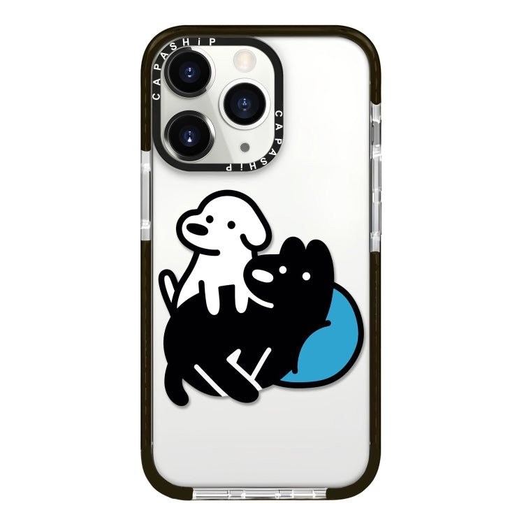 جراب هاتف بتغطية كاملة بنمط توضيحي بسيط، لهاتف iPhone 11 Pro Max