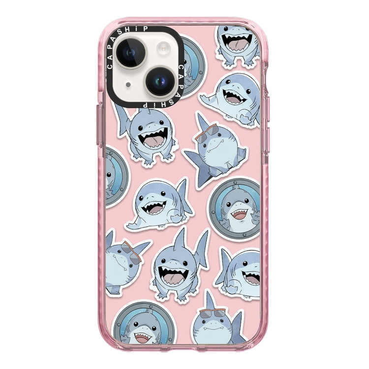 جراب هاتف بتغطية كاملة بنمط توضيحي بسيط، لهاتف iPhone 13 mini