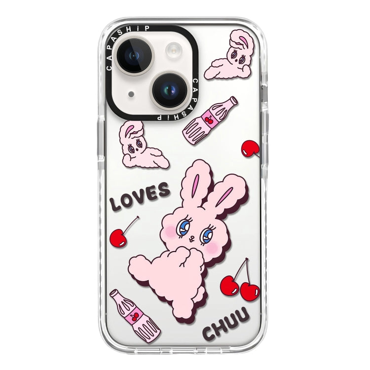 جراب هاتف بتغطية كاملة بنمط توضيحي بسيط، لهاتف iPhone 13 mini