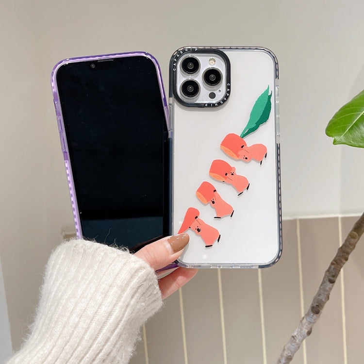 جراب هاتف بتغطية كاملة بنمط توضيحي بسيط، لهاتف iPhone 7 / 8 / SE 2020 2022