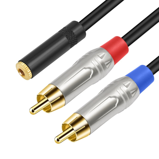 3.5mm 1/8 TRS Stereo Female to Dual RCA Male Y-type Audio Cable
