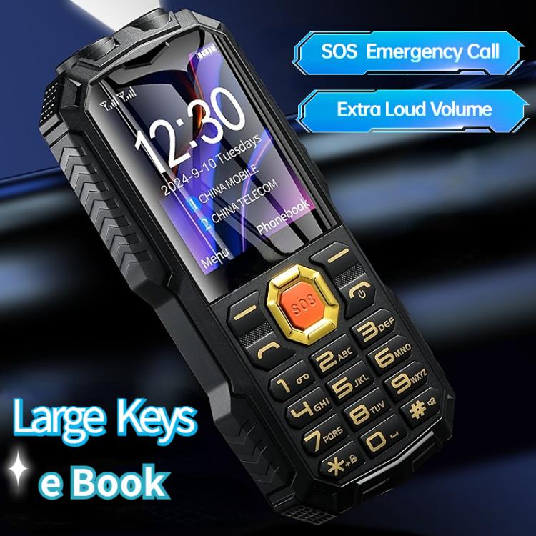 هاتف Q7+ 4G Elder المتين بلوحة مفاتيح، 1.77 بوصة، 16800 مللي أمبير/ساعة، 21 مفتاحًا، SOS، FM، شبكة: 4G، ثنائي الشريحة