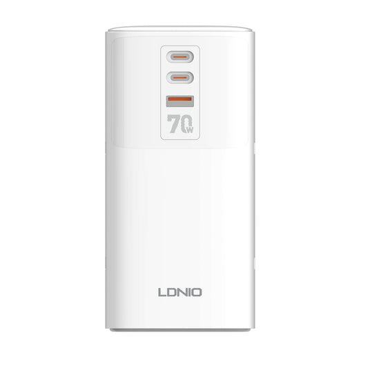 LDNIO SC4396 70W Desktop Multi-function GaN Desktop Charger 2AC, 1U, 2C with 1 Socket