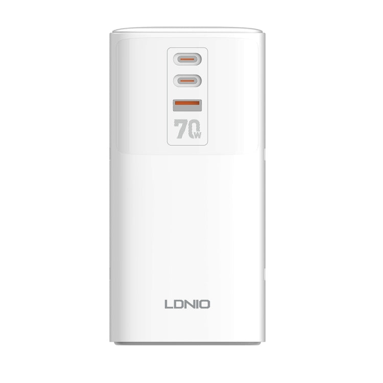 LDNIO SC4396 70W Desktop Multi-function GaN Desktop Charger 2AC, 1U, 2C with 1 Socket
