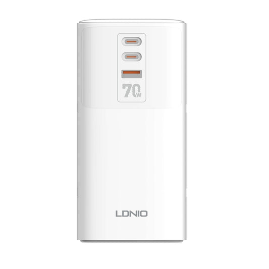 LDNIO SC4396 70W Desktop Multi-function GaN Desktop Charger 2AC, 1U, 2C with 1 Socket