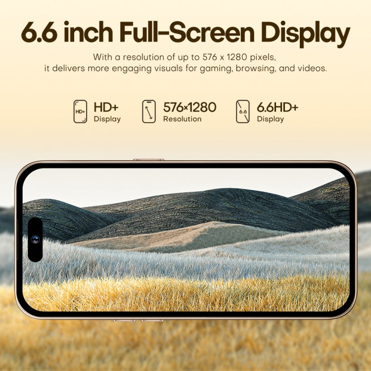 U218 / i16 Pro Max، 1 جيجابايت + 16 جيجابايت، 6.6 بوصة، أندرويد 8.1 MTK6580A رباعي النواة، OTG، الشبكة: 3G، شريحتي اتصال، قابس الاتحاد الأوروبي، قابس الولايات المتحدة، قابس المملكة المتحدة، قابس أستراليا