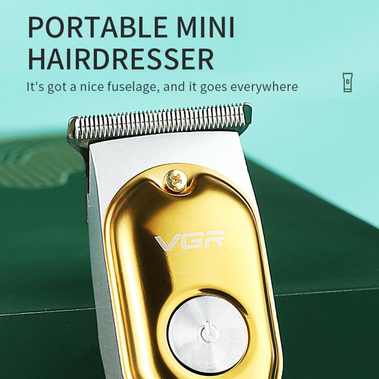 ماكينة قص الشعر الكهربائية المحمولة VGR V-290 مع شاشة رقمية، صغيرة الحجم، مزودة بمنفذ USB، V-290