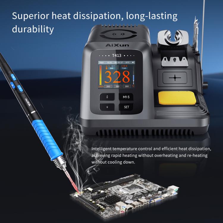 Aixun T225 4 in 1 Intelligent 7 Core Soldering Handle for C250 / C150 / C080 / C030 Soldering Tips, Aixun T225