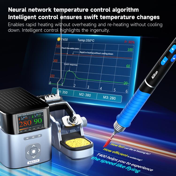 AiXun T400 320W Smart Soldering Workstation, EU Plug, UK Plug