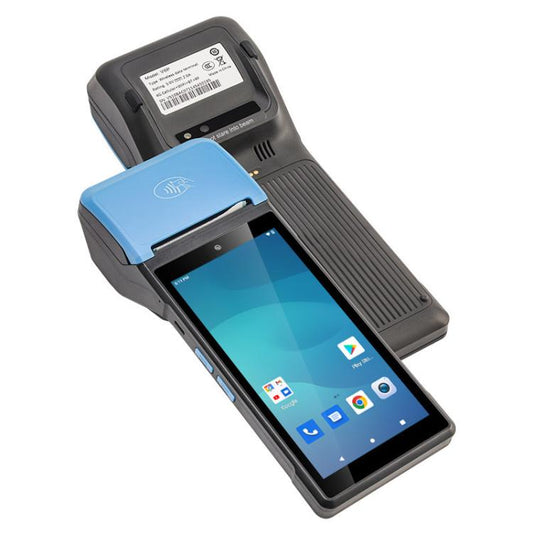 طابعة ملصقات حرارية UNIWA V6P محمولة باليد، 2 جيجابايت + 16 جيجابايت، 5.45 بوصة، أندرويد 12، معالج Mediatek MT6761 رباعي النواة، NFC، شبكة 4G، قابس الاتحاد الأوروبي، قابس الولايات المتحدة، قابس المملكة المتحدة، قابس أستراليا
