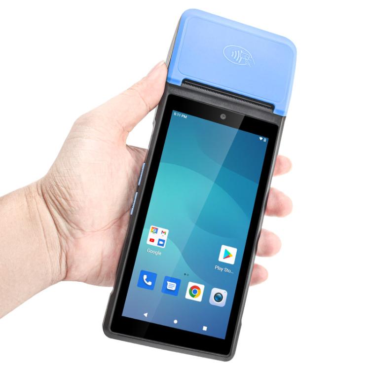 طابعة ملصقات حرارية UNIWA V6P محمولة باليد، 2 جيجابايت + 16 جيجابايت، 5.45 بوصة، أندرويد 12، معالج Mediatek MT6761 رباعي النواة، NFC، شبكة 4G، قابس الاتحاد الأوروبي، قابس الولايات المتحدة، قابس المملكة المتحدة، قابس أستراليا
