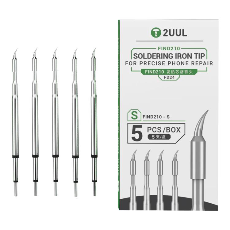 2uul 5 in 1 Soldering Iron Tips for Most C210 Soldering Station, FD22 K, FD23 I, FD24 S