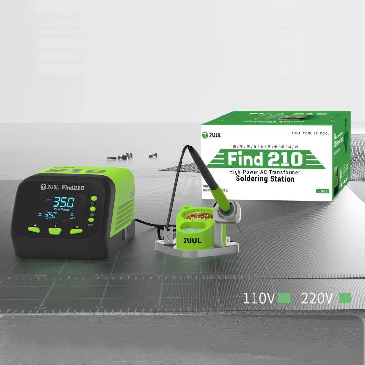 2uul FD01 Find210 60W High-Power AC Transformer Soldering Station, EU Plug, US Plug, UK Plug