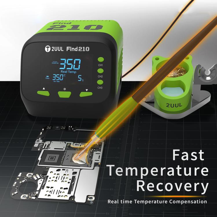 2uul FD01 Find210 60W High-Power AC Transformer Soldering Station, EU Plug, US Plug, UK Plug